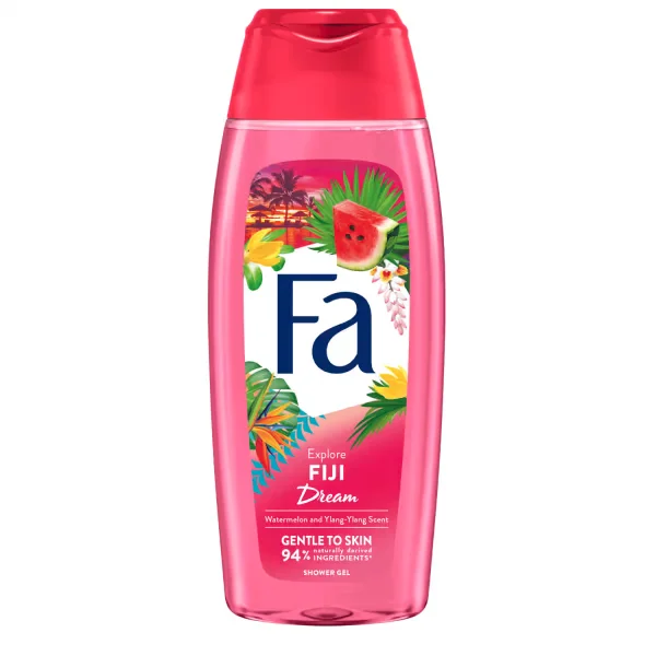 Гель для душу Жіночий Fa explore Fiji Watermelon Ylang-Ylang Scent Shower Gel Фа Тропічний Фіджі аромт Кавун та Іланг-Іланг 400мл - 1