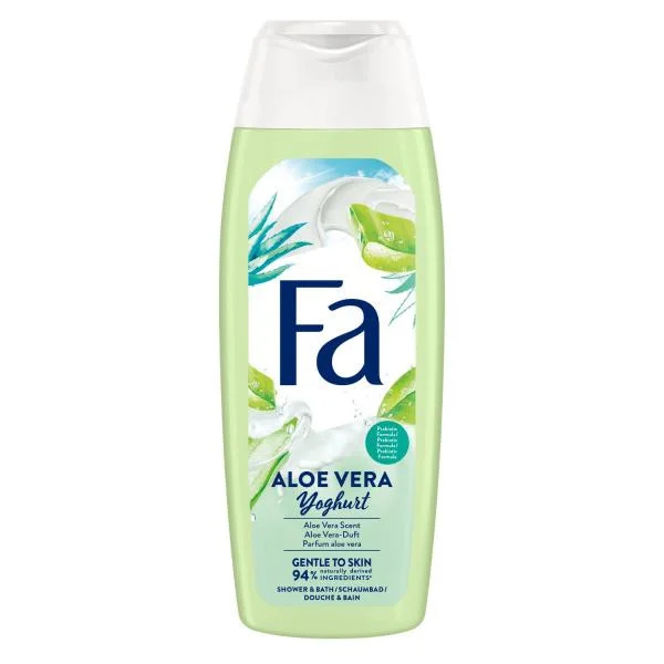 Гель Крем для душу Жіночий Fa enjoy Aloe Vera Yoghurt Scent Gentle skin Shower Cream Фа протеїни йогурту аромат Алое Вера 400мл - 1