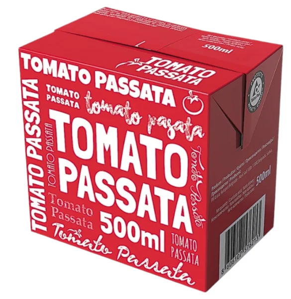 Соус Томатна паста Tomato Passata di Pomodoro Томати пасата для соусів та заправок Тетрапак 500мл - 1