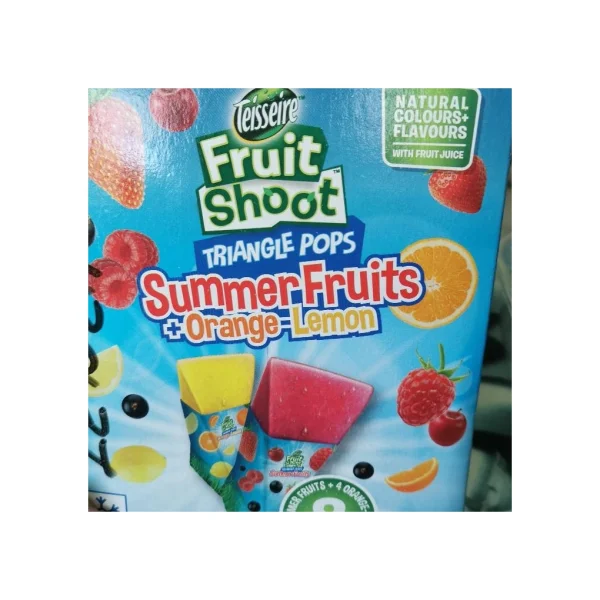 Морозиво з льоду Фруктове Teisseire Fruit shoot triangle pops Summer Fruits Тейсерре трикутні палички для Замороження 8смаків 560г - 2