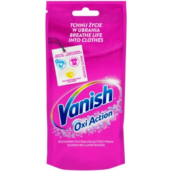 Плямовивідник Універсальний Vanish Oxi Action Universal Ваніш Дія Оксі рідкий для всіх типів Речей з Рідкий без хлору Пакет 100мл - 2