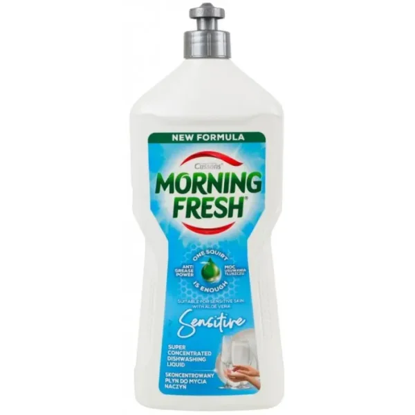 Гель для миття посуду Morning Fresh Super Concentrated Dishwashing Liquid Anti Greese Power Sensitive Монинг Фреш Сенсітів 900мл - 1