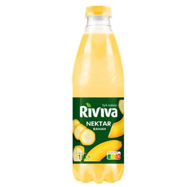 Сік банановий Riviva Nektar Banana Рівіва нектар Пляшка 1000мл - 1