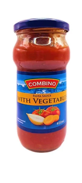Соус Томатний Combino Pasta Sauce with Vegetables Комбіно до макарон з Овочами склобаночка Червоний 400мл - 1