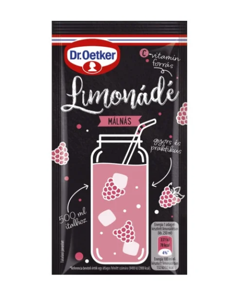 Напій Лимонад розчинний Dr.Oetker Limonade Malnas Доктор Еткер сухий Порошок смак Малина 40г - 1