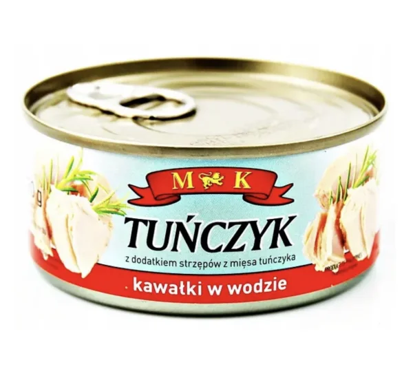 Тунець філе в Власному соку M&K Tunczyk Kawalki w Wodzie МК шматочки Омега-3 Євробанка 170г - 1