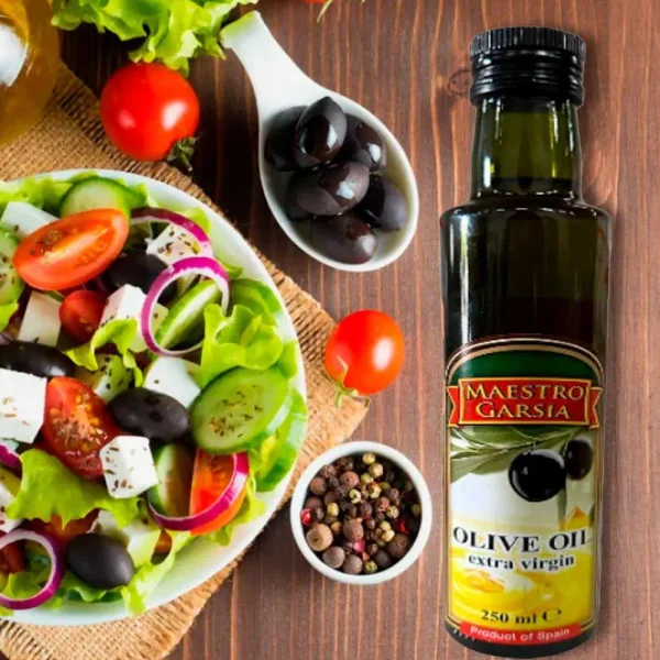 Оливкова олія Maestro Garsia olive Oil extra Virgin Маестро Гарсія перший Холодний віджим Гармонійний смак 250мл - 2