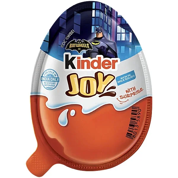 Шоколадне Яйце з Іграшкою Kinder JOY BatWheels Series Surprise Boys Кіндер Джой Бетмен БетВілс Сюрпрайз для Хлопчиків 20г - 2
