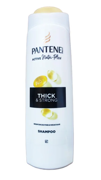 Шампунь для Тонкого та Ослабленого волосся Зміцнюючий Pantene Pro-V Active Nutri Plex Thick&Strong Пантін Відновлення 400мл - 1