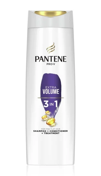 Шампунь-кондиціонер для Тонкого Гладкого волосся Лікувальний Pantene Pro-V Extra Volume 3in1 Пантін Екстра обєм 360мл - 1