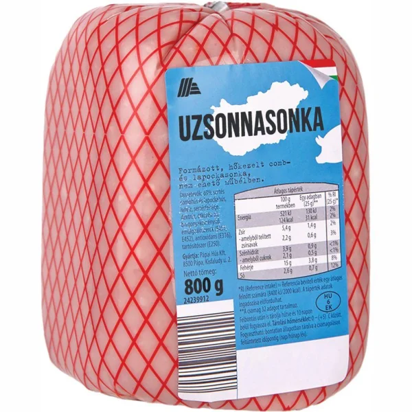 Шинка з свиного мяса Aldi Uzsonnasonka Алді Закуска бутербродна Шматок 800г - 1