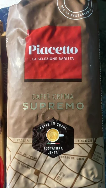 Кава в зернах Piacetto la Selezione Barista Caffe Crema Supremo in grani Піачетто Крема 100% Арабіка Селекційна 1кг - 2