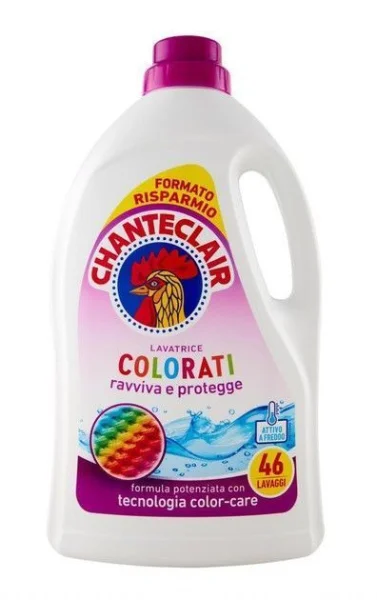 Гель для прання Кольорових речей Chante Clair Colorati Color-Care Шантеклер Кольор технологія збереження кольору 46прань 2070мл - 1