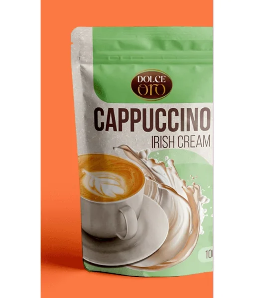 Капучіно розчинний Dolce Oro Cappuccino Irish Cream Дольче Оро Крем Ірландські вершки зіп Пакет 100г - 1