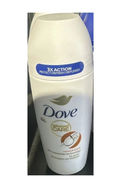 Антиперспірант жіночий Шариковий Dove Advanced Care antiperspirant Coconut 72h 3xAction Pro-ceramid Дав широкий Догляд Кокос 150мл - 1