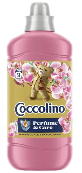 Ополіскувач для білизни Парфумований Coccolino Perfume&Care Honeysuckle&Sandalwood Коколіно Жимолость Сандал 51 прання 1250мл - 1
