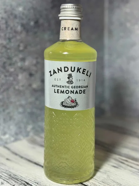 Напій Лимонад середньогазований освіжаючий Грузії Zandukeli Authentic Georgian Lemonade Cream Зандукелі автентичний КремСода 500мл - 1