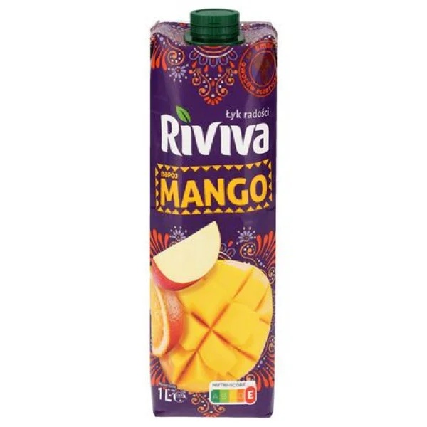 Сік Манго Riviva Napoj tyk radosci Mango Рівіва напій Мультифруктовий Тетрапак 1000мл - 1