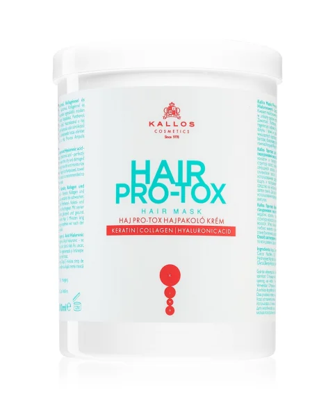 Маска для волосся Професійна Kallos Cosmetics Hair Pro-tox Professional Каллош для Блискучого волосся Кератин Комплексна Фомула 1л - 1
