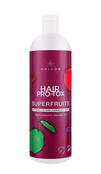 Шампунь для волосся Антиоксидантна дія Kallos Cosmetics Hair Pro-tox Shampoo Antioxidant SuperFruits Каллош екстракт Фруктів 1л - 1