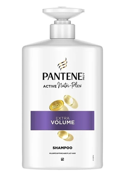 Шампунь для Тонкого Гладкого волосся Лікувальний Pantene Pro-V Active Nutri-Plex Extra Volume 3in1 Пантін Додатковий обєм 1л - 1