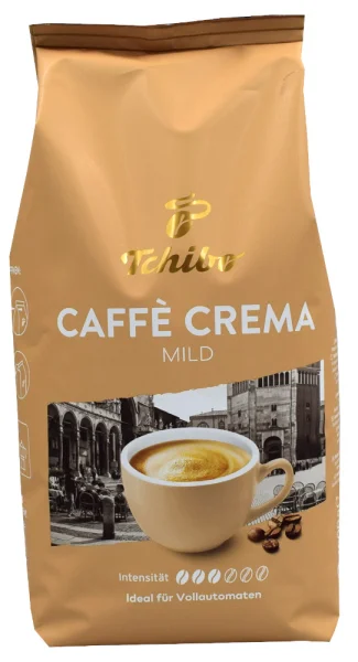 Кава в зернах для Кавомашин Tchibo Caffe Crema mild ideal Vollautomaten Чібо Крема мякий аромат Арабіка 100% 1000г - 1