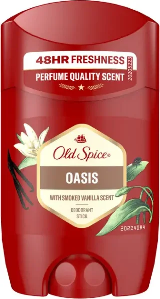 Дезодорант-стік Чоловічий Old Spice Oasis Scent Smoked Vanilla Deodorant Stick 48h Freshness Олд Спайс Оазис Ваніль 50г - 1