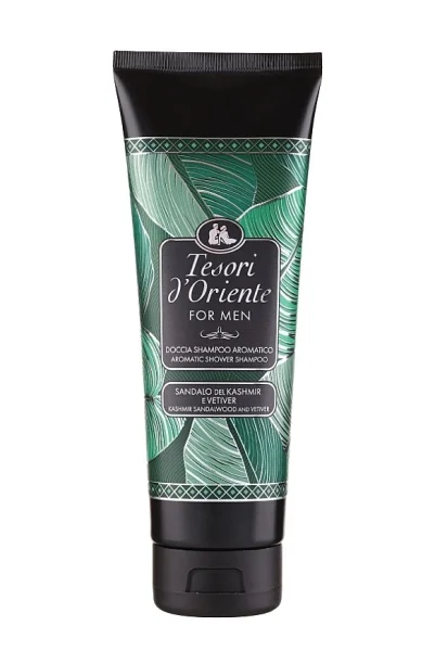 Шампунь для душу Чоловічий Ароматичний Tesori dOriente For MEN Aromatic Shower Shampoo Тесорі Сандал Кашемір Ветівер 250мл - 1