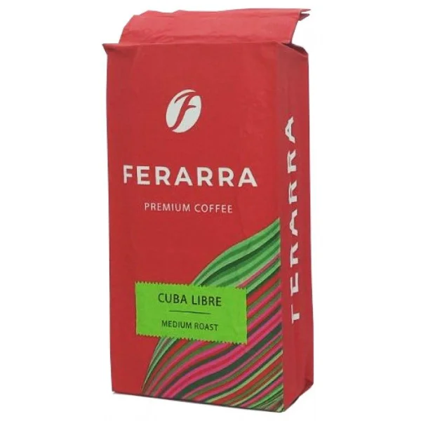 Кава мелена Ferarra Cuba Libre Medium Roast Premium Coffee Ферара Куба Лібре 100% Арабіка з ароматом Кубинського рому Вакуум 250г - 1