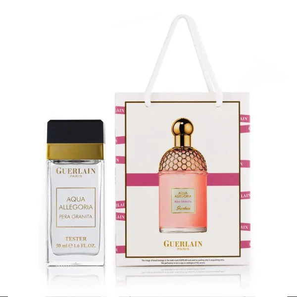 Парфумована вода Жіноча Подарунок Guerlain Aqua Allegoria Pera Granita Герлайн Аква Алегорія сумочка 50мл - 1