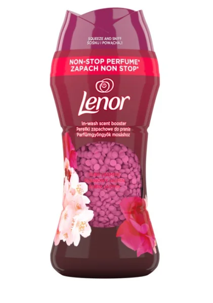 Кондиціонер для прання Парфумований Гранули Lenor Non-stop Perfume Ruby Jasmine Ленор ароматичні перлини Рубіновий Жасмін 210г - 1