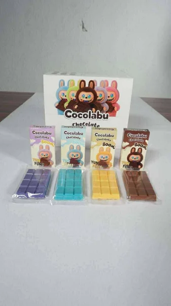 Шоколад плитка Шоко Лабубу Cocolabu Chocolate Boom Yum-Yum Brown Чоколабу Шоколадний бум Коричневий 70г - 3