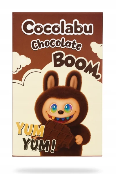 Шоколад плитка Шоко Лабубу Cocolabu Chocolate Boom Yum-Yum Brown Чоколабу Шоколадний бум Коричневий 70г - 2
