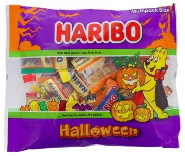 Цукерки желейні Haribo Halloween Minis Veggie Mix Multipack size Харібо Хелоувін Мініси суміш овочів Асорті 38шт 550г - 1