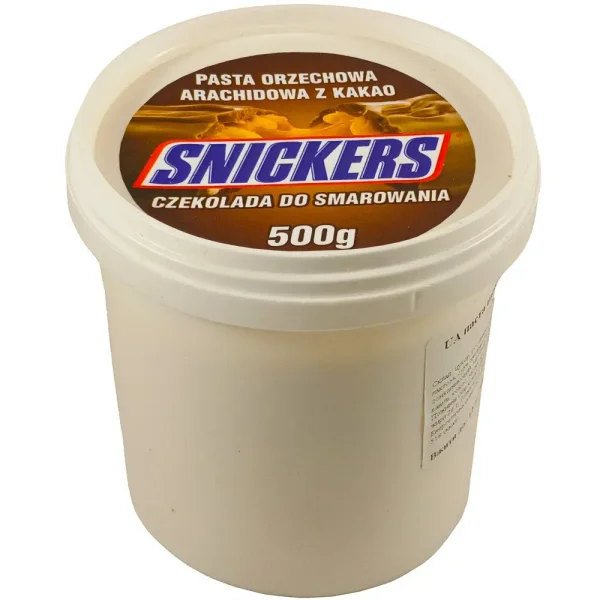 Шоколадно-горішкова паста Snickers Szekolada do Smarowania Arachidowa Kakao Снікерс паста з арахісом для Намазування Відерко 500г - 1