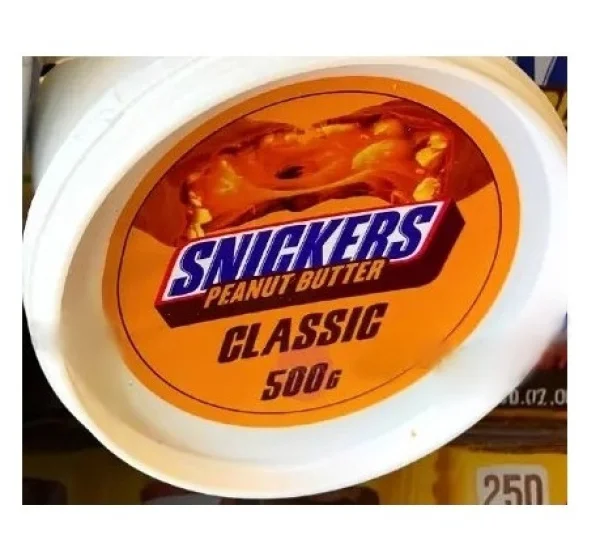 Шоколадно-арахісова паста Snickers Peanut Butter Classic do Smarowania Снікерс Классік для Намазування Відерко 500г - 1