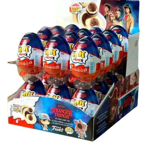 Шоколадне яйце з Іграшкою Kinder JOY Funko Pop Stranger Things Surprise Red Кіндер Джой Дивні дива Сюрпрайз Червоний 20г - 3