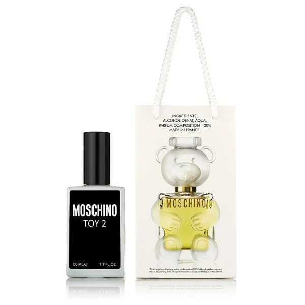 Парфумована вода Жіноча Подарунок Moschino Toy 2 Yellow Мошіно Той 2 сумочка 50мл - 1