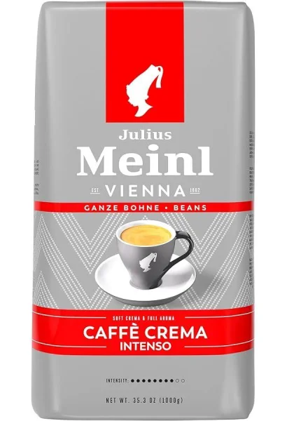 Кава в зернах Julius Meinl Vienna Caffè Crema Intenso Soft Crema&Full Aroma Юліус Мейн Мяка кремова текстура Купаж арабіки 1000г - 1