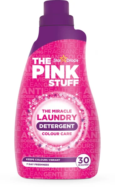 Гель для прання Кольорових речей The Pink Stuff Miracle Laundry Detergent Color Care Пінк Колор Захист кольорів 30прань 960мл - 1