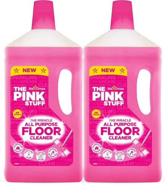 Засіб для миття Підлоги Універсальний The Pink Stuff Miracle All purpose Floor Cleaner Пінк Швидке висихання Каністра 1000мл - 2