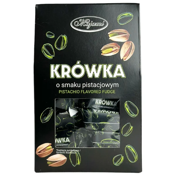 Цукерки Корівка з Фісташковим смаком Majami Krowka o smaku pistacjowym Маямі Коровка шоколадні Коробка 200г - 1