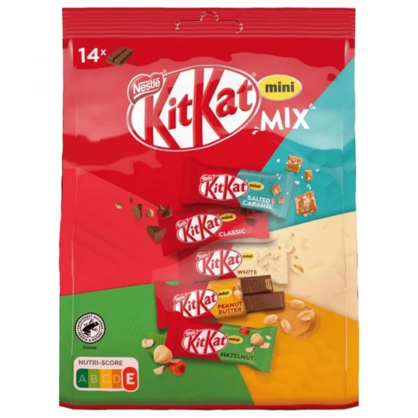 Набір Шоколадні батончики KitKat Mini Mix 14 Bars КітКат міні бари Мікс 5 смаків 14шт 197г - 1