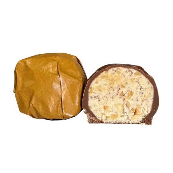 Цукерка Дубайській шоколад Lux Choco 3110 Люкс Чоко з мигдалем та фундуком Обгортка 1шт 50г - 1