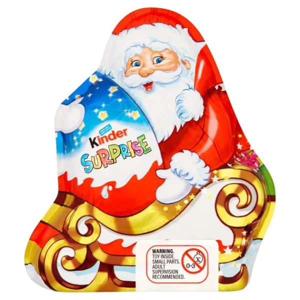 Шоколадна Фігурка Кіндер сюрприз Санта Kinder Surprise Blue з іграшкою всередині з молочного шоколаду сюрпрайз Санта 75г - 1