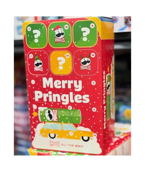Набір Подарунок Новорічний Адвент календар Чіпси Pringles Merry Pringles Advent Calendar 24шт 213г - 2