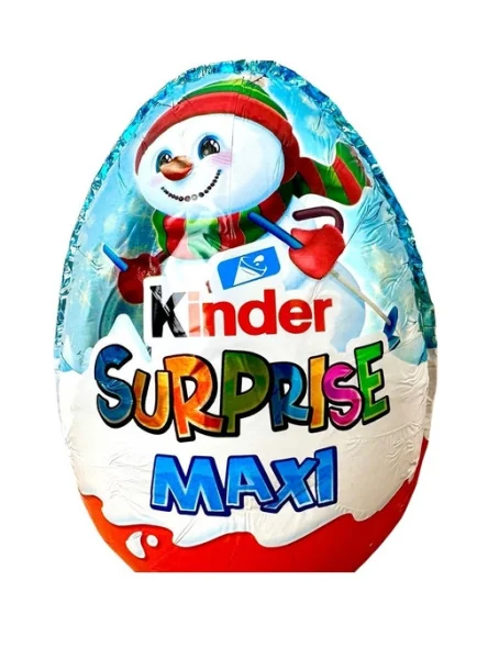 Яйце шоколадне з Іграшкою Kinder Surprise Maxi Snowman Кіндер сюрприз Сніговик 100г - 1