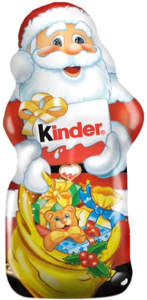 Шоколадна Фігурка Велика Кіндер Санта з молочного шоколаду Kinder Santa без іграшки 110г - 1