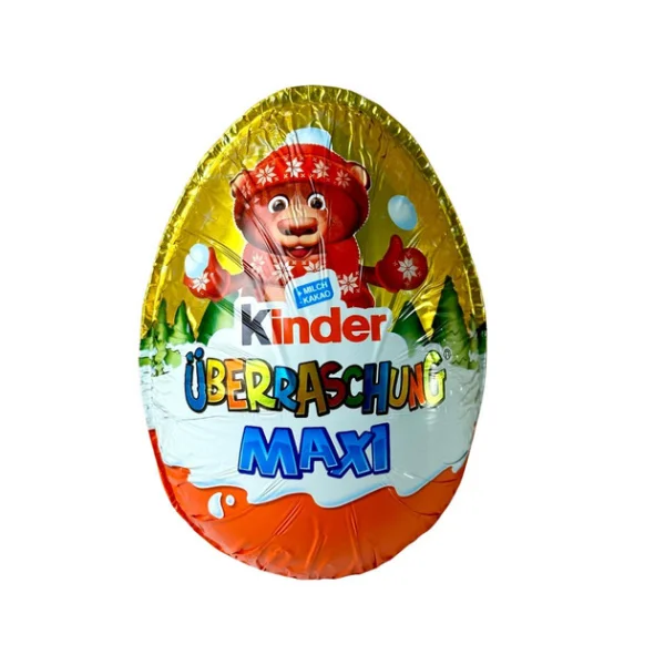 Яйце шоколадне з Іграшкою Kinder Surprise Maxi Bear Кіндер сюрприз Ведмедик 100г - 2