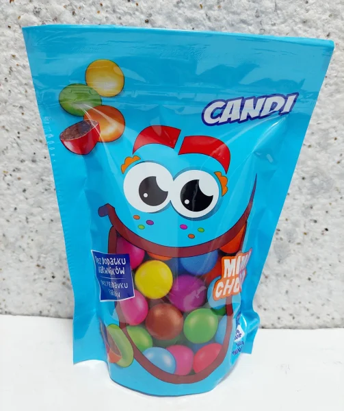 Шоколадне Драже в різнокольоровій Глазурі Candi Mimi Choco Кенді цукерки Мімі ЗІП пакет 230г - 1
